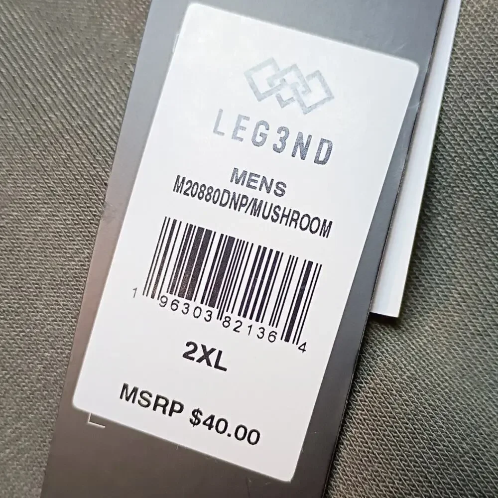 Legend Men's 1/4 Zip Pullover - Dark Grey, Size 2XL